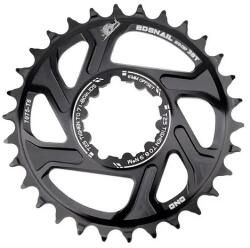 Spyral Speed MTB első lánckerék, 30T, narrow-wide, GXP direct mount, 6 mm offset, 10-12s, alumínium, fekete