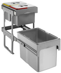 EKOTECH - Beépíthető hulladékgyűjtő TANDEM SHORT 40 - 1x34 liter + 2x12 liter (91244100) - modernkonyha