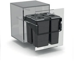 EKOTECH - Beépíthető hulladékgyűjtő FRONT 60 - 1x7 liter+3x26 liter (950141606) - modernkonyha