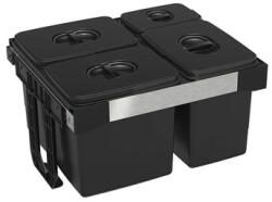 EKOTECH - Beépíthető hulladékgyűjtő FREE JAZZ 60 - 3x26 liter+1x7 liter (93014162605) - modernkonyha