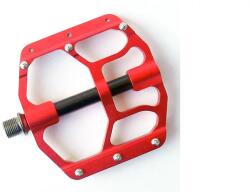 Spyral Branch Light CNC alu platform pedál, cserélhető szegecsekkel, piros