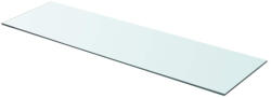 vidaXL 90x25 cm Átlátszó Panel Üvegpolc