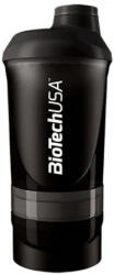 BioTechUSA Wave+ Shaker 600 ml (+ 200 ml +150 ml) fekete-füst BioTechUSA