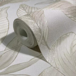 MARBURG Levélmintás bézs vlies tapéta MARBUR/WHISPER 36462 (36462)