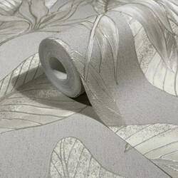 MARBURG Levélmintás szürke vlies tapéta MARBUR/WHISPER 36464 (36464)