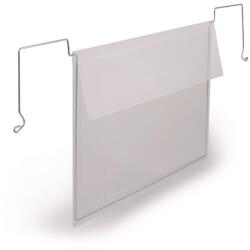 DURABLE Logisztikai zseb, A5, fekvő, DURABLE, dróttal, áttetsző (118719) - kellekanyagonline