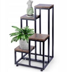 Vilde Virágágyás Állvány Fém Virágtartó Növény Kaspó 4 Szint 69CM (4903336832733)