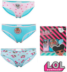 Trenýrkárna 3PACK Chiloți LOL pentru fete, multicolori (38432) 110/116 (184515)
