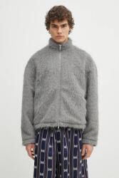 Mki Miyuki Zoku rövid kabát Faux Alpaca Track Jacket - szürke XXL