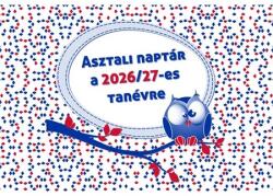 REALSYSTEM Asztali naptár tanévhez igazodó 2026-2027 REAL (7836-00)