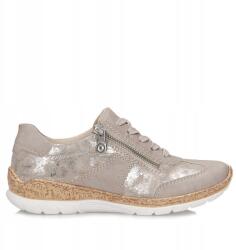 RIEKER Kényelmes fémes női félcipő Rieker N4221-90 (N4221-90)