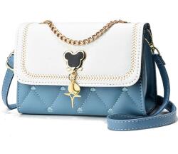 Dollcini Vízálló Női Műbőr Crossbody Táska - Lopásgátló Rekesszel - Fehér/kék (430103)