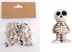  Halloweeni Dekor Figura Polirezin 1, 9 x 3, 4 cm 6 Darab/Csomag Múmia (QX047003)