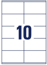  Univerzális Etikett 105x57 mm 10 címke/lap 100 ív/csomag (HBAX0057)