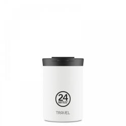  24Bottles Travel Tumbler 350 ml Rozsdamentes Acél Bögre Ice White (24B553)