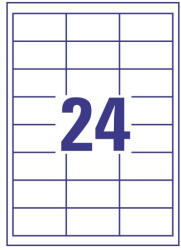  Univerzális Etikett 64, 3x34 mm 24 címke/lap 100 ív/csomag (AAE732)
