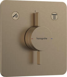 Hansgrohe DuoTurn Q, rejtett csaptelep 2 készülékhez, szálcsiszolt bronz, HAN-75414140 (HAN-75414140)
