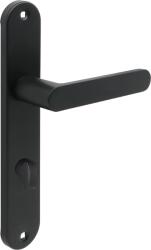 Kuchinox Malaga, kilincs hosszú szerelvényen WC-zárhoz, matt fekete, LAV-KMG_913A (LAV-KMG_913A)