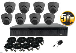 Monitorrs Security - AHD Dóm kamerarendszer 8 kamerával 5 Mpix - 6044K8
