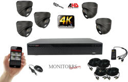 Monitorrs Security - 4k AHD kamerarendszer 5 kamerával 8 Mpix GD - 6038K5