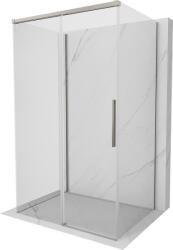 Mexen Rox-3S, 3-falú tolóajtós zuhanykabin 155 x 75 cm, 8 mm-es átlátszó üveg, acélprofil, 8C2-155-075-97-00-3S (8C2-155-075-97-00-3S)