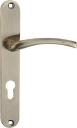 Kuchinox Agra, kilincs hosszú szerelvényen PZ hengerbetéthez, platina, LAV-KAG_412A (LAV-KAG_412A)