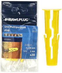 Koelner - Rawlplug UNO univerzális műanyag tipli 5x24mm - bakonykotoelem - 229 Ft