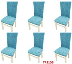 DELFIN Huse Elastice Pt Scaune, Universale, 6 Buc. /Set, Jacquard, Cod TRS105