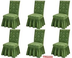 DELFIN Huse Elastice Pt Scaune, Universale, 6 Buc. /Set, Jacquard, Cod TRS103