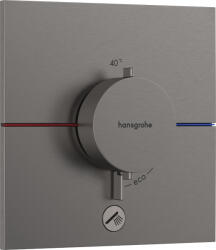 Hansgrohe ShowerSelect Comfort E, rejtett termosztát 1 készülékhez és további kifolyó, szálcsiszolt fekete króm, HAN-15575340 (HAN-15575340)