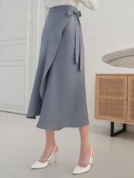 Dazy Szürke Klasszikus Szatén Szoknya Magas Dazy XXL