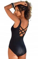  Fekete Egyrészes Fürdőruha Jelmez S (SK-221)