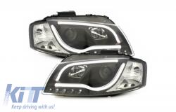 KITT Lightning D-LITE Evo első lámpák AUDI A3 8P nappali oldallámpa fekete (SWA11SLGXB)