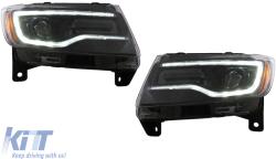 KITT Lightning LED Headlights suitable for Jeep Grand Cherokee IV WK2 (2011-2013) Dynamic Turning Lights (HLJEGC4KK)