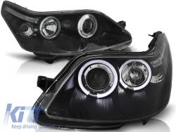  Tuning headlight kit with halogen angel eyes suitable for Citroen C4 2004-2010, left and right (ABCIHX6010521)
