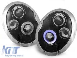  Tuning headlight kit with halogen angel eyes suitable for MINI COOPER R50/R53 05.2001-10.2006, MINI COOPER R52 2004-2008, left and right (ABMIHX6010607)