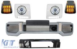 KITT Irányjelzők LED MERCEDES G-osztály W463 (1989-2012) modellekhez, króm, Bi-Xenon kinézetü (COHLMBW463CTR)