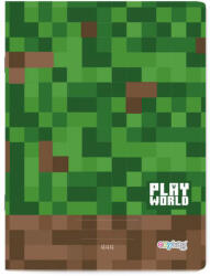 KARTON P+P Minecraft mintás füzet A/4, 40 lapos, vonalas, OXY Playworld 444 (KPP-6-89626)