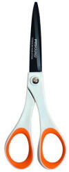 Fiskars Olló, általános, tapadásmentes, 17 cm, FISKARS "Non-Stick", fehér - officepantry
