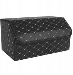 EdiBazzar Rendszerező Tárolódoboz Ökobőr Steppelt Táska Zárható Doboz (Organizer Do Przechowywania Pojemnik Pudełko)