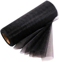 Valex Decor Organza tekercs 12cm x 10m - Fekete (CE12-96)