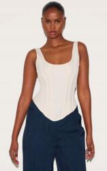 Prettylittlething Krémszínű Klasszikus Kerek Nyakú Felső Prettylittlething 38