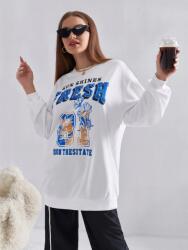 Shein Fehér Klasszikus Oversize Pulóver Hosszú Ujjú Kerek Nyakkivágással Shein 38