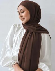 Shein Barna Klasszikus Sima Chiffon Sál Hosszú Sál 1 Darab Shein
