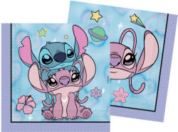 Procos Disney Lilo és Stitch, A csillagkutya Angel Cute szalvéta 20 db-os 33x33 cm FSC (PNN98783)