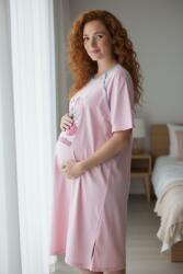 NAMKY Női kismama hálóing macis mintával - 100% pamut