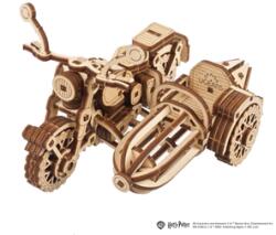 UGears Puzzle 3D, Hagrid's Flying Motorbike, Ugears, lemn, 130 piese