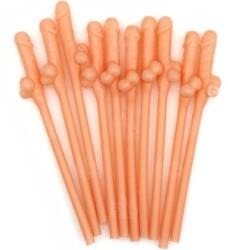  Парти пенис сламки за настроение и смях, 10 броя - Penis Shaped Straws (D-241816)