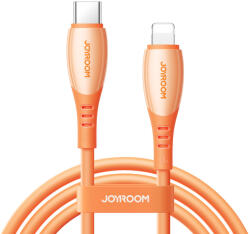 JOYROOM Cablu pentru incarcare si transfer de date Joyroom S-A59 Vibrant Series, USB-C/Lightning, 30W, 1.2m, Portocaliu (6956116764906)