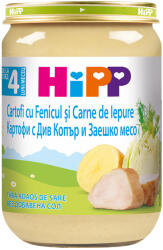 Hipp Piure cartofi si fenicul cu iepure +4 luni, 190g, Hipp